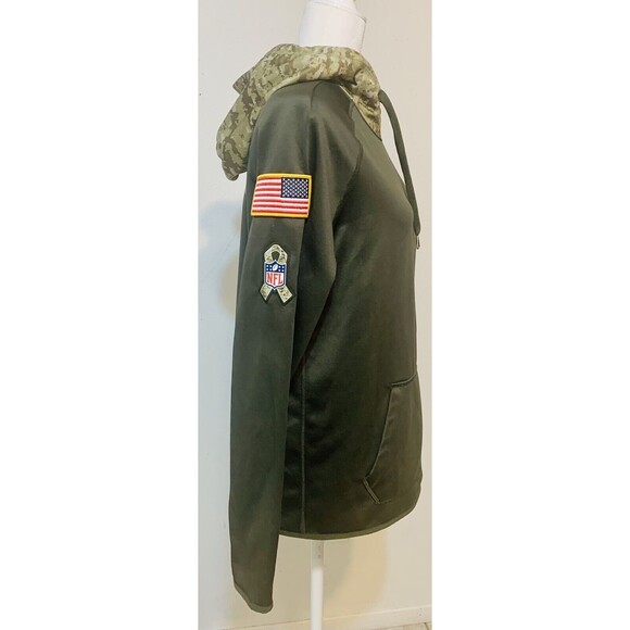 Nike On Field Salute to Service New Orleans NFL Saints Sweatshirt Hoodie Size M - Picture 5 of 8